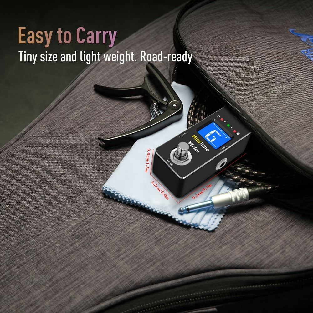 Chromatic Instrument Tuner, True Bypass, Tuner Pedal, Guitar for Guitar and Bass Tuning detail image - detail view 7