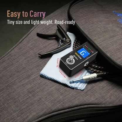 Chromatic Instrument Tuner, True Bypass, Tuner Pedal, Guitar for Guitar and Bass Tuning detail image - detail view 7
