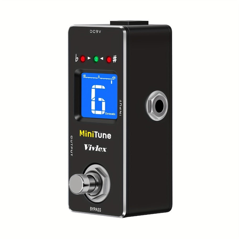Chromatic Instrument Tuner, True Bypass, Tuner Pedal, Guitar for Guitar and Bass Tuning detail image - detail view 9