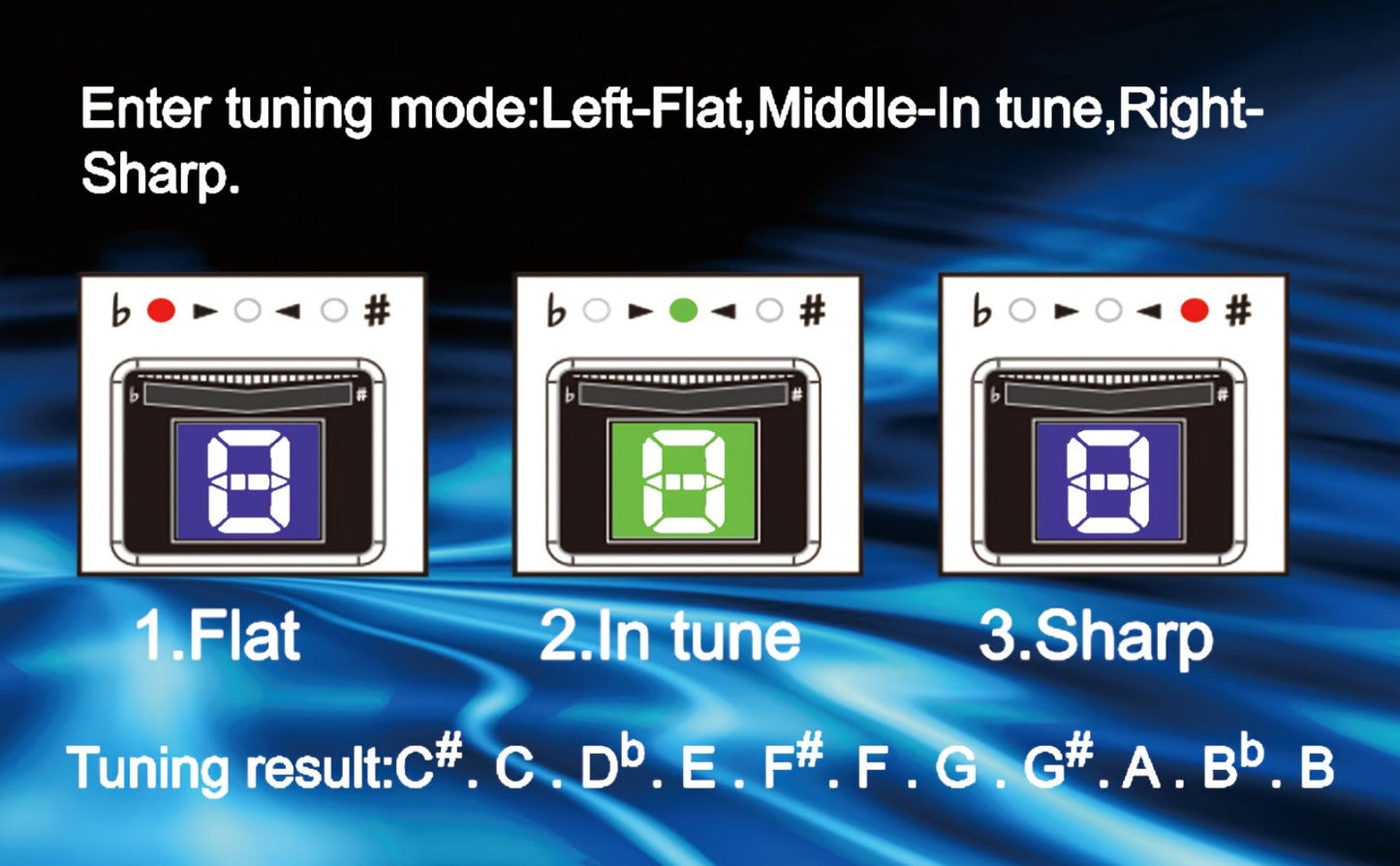 Chromatic Instrument Tuner, Tuner Pedal, True Bypass, Pedal for Guitar and Bass Tuning detail image - detail view 11