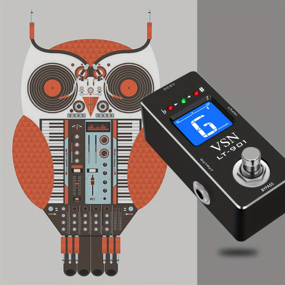 Chromatic Instrument Tuner, Tuner Pedal, True Bypass, Pedal for Guitar and Bass Tuning detail image - detail view 5