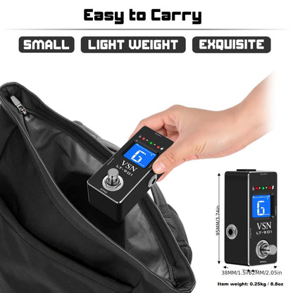 Chromatic Instrument Tuner, Tuner Pedal, True Bypass, Pedal for Guitar and Bass Tuning detail image - detail view 9