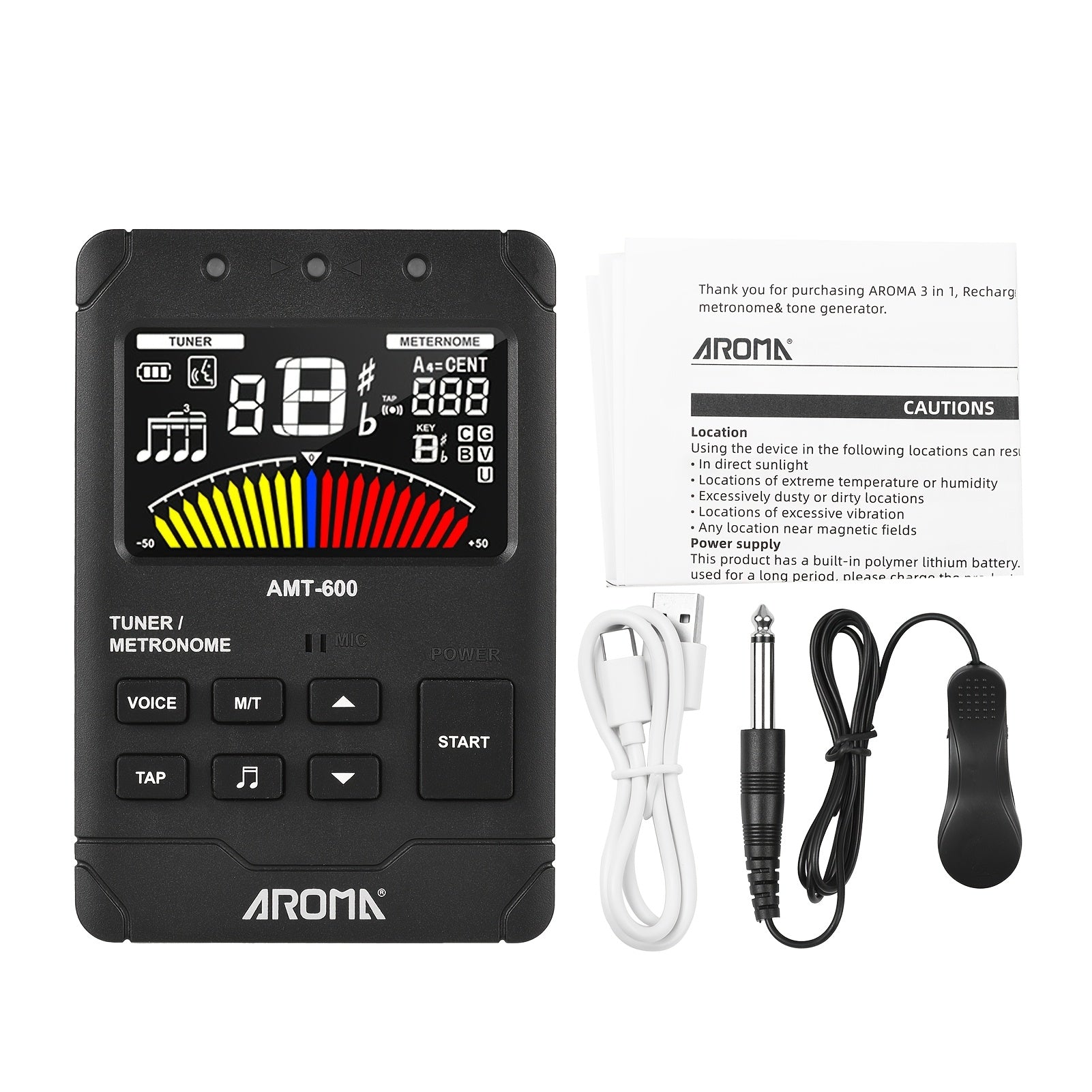Chromatic Instrument Tuner shown in the AMT-600 option