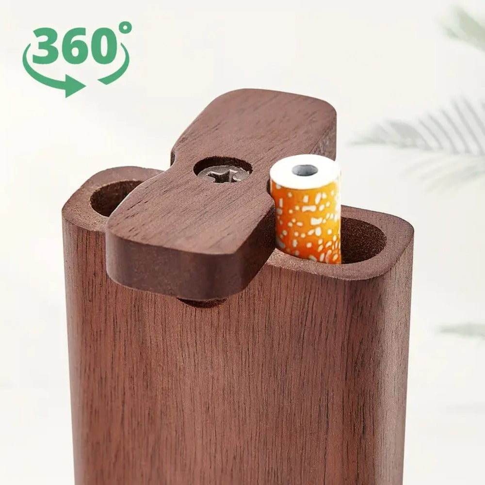 Cigarette Case - Engraved Wooden for Men Colorful Artisan Storage Box, Slim Pocket Holder - product detail view 9