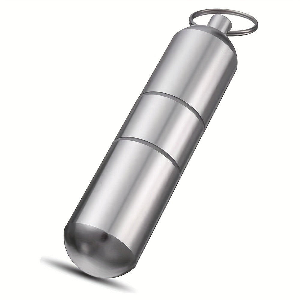 Cigarette Case - Mini Portable Holder 4 Pack Aluminum Alloy Slim Pocket Tube with Keychain - product detail view 5