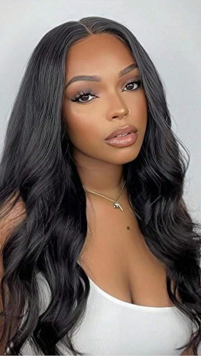 Clip In Hair Extensions - In 22 Inch 7pcs Set 16 Black Natural Wave Long Synthetic Hairpiece for - product detail view 13
