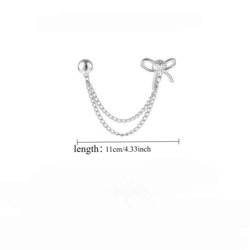 Clothing Accessories - Shortening Clips 20pcs Metal Invisible Safety Pin Hem Buckle Chain - product detail view 4