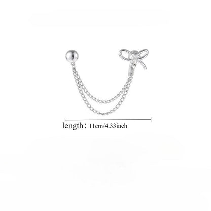 Clothing Accessories - Shortening Clips 20pcs Metal Invisible Safety Pin Hem Buckle Chain - product detail view 4