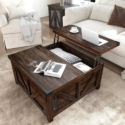 Coffee Table shown in the Brown-BR-0258 option