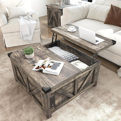 Coffee Table shown in the Dark Oak Grey-DG-0258 option