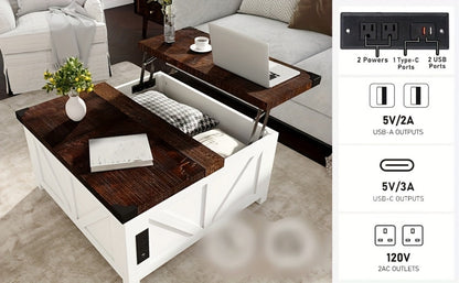 Coffee Table, Living Room Coffee Table for Work, Display, and Everyday Use detail image - detail view 18