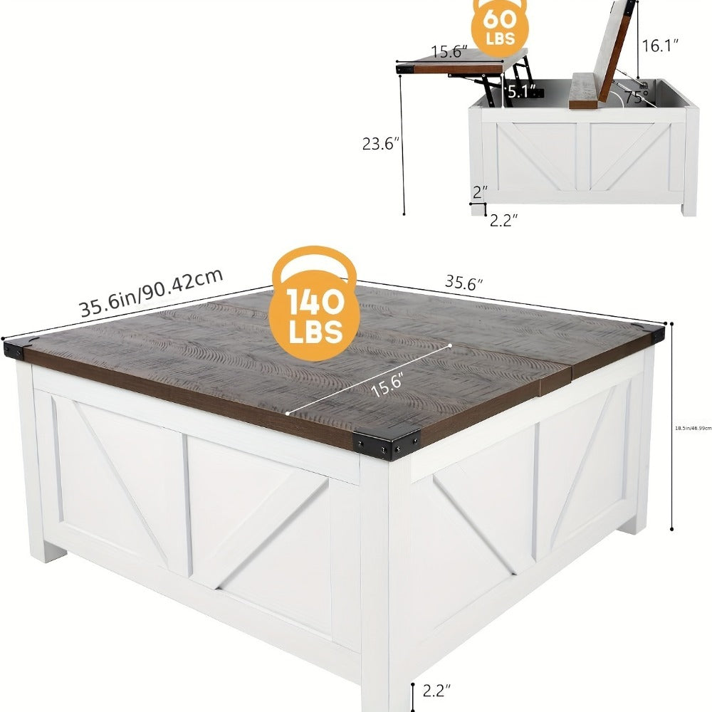 Coffee Table, Living Room Coffee Table for Work, Display, and Everyday Use detail image - detail view 4