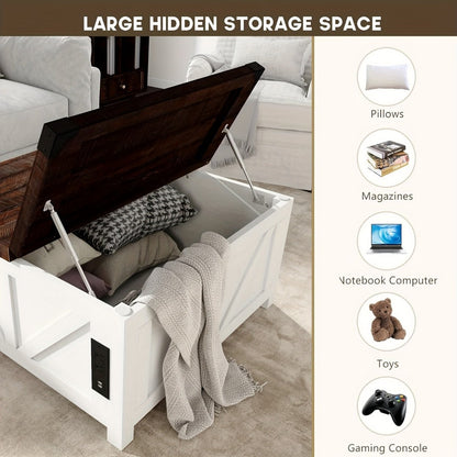 Coffee Table, Living Room Coffee Table for Work, Display, and Everyday Use detail image - detail view 6