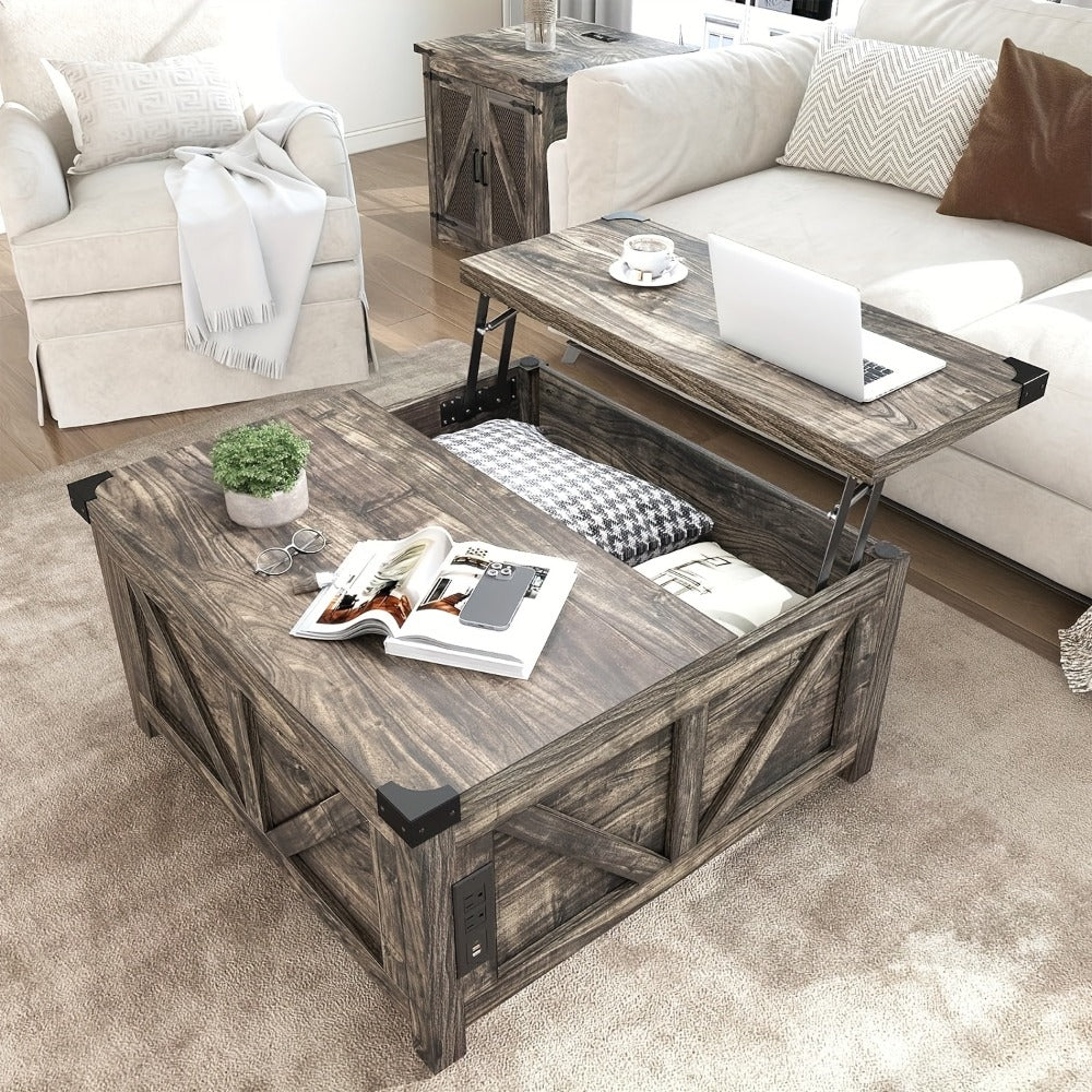Coffee Table, Living Room Coffee Table for Work, Display, and Everyday Use detail image - detail view 7