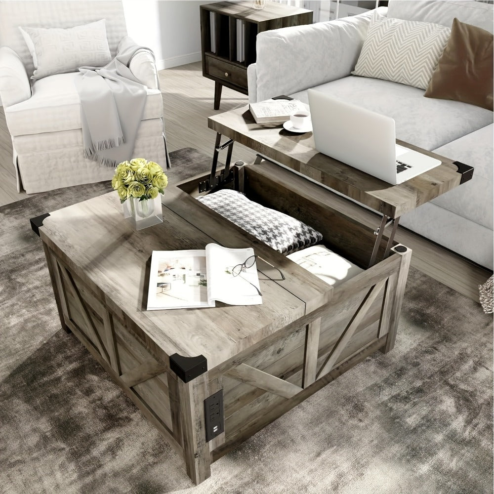 Coffee Table, Living Room Coffee Table for Work, Display, and Everyday Use detail image - detail view 9