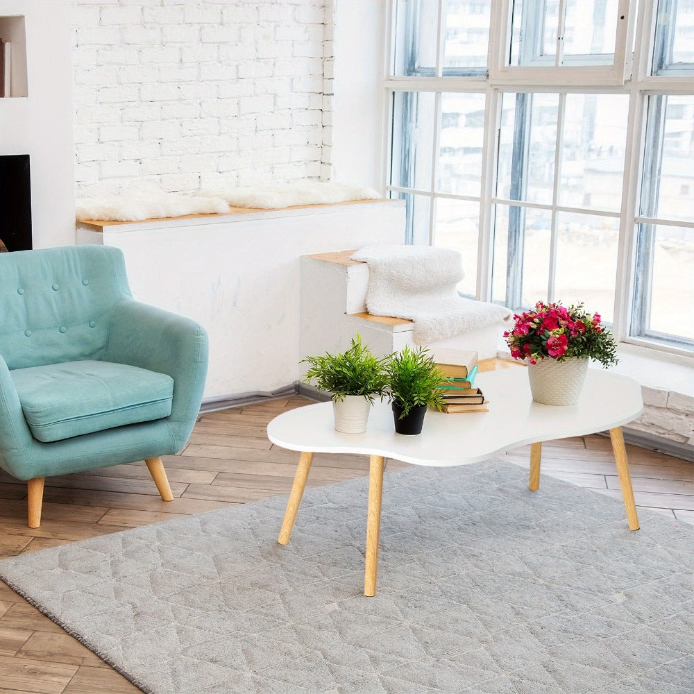Coffee Table, Modern Accent Table for Work, Display, and Everyday Use detail image - detail view 10