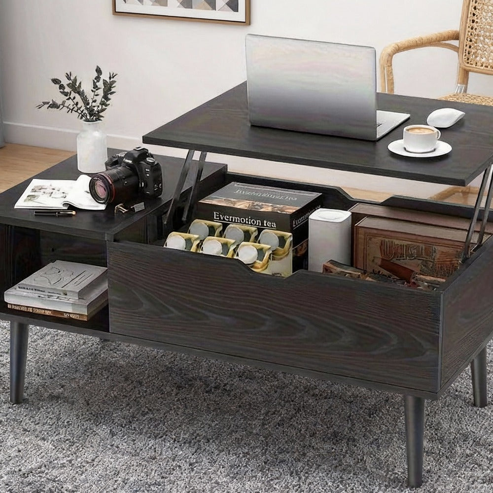 Coffee Table with Hidden Storage for Work, Display, and Everyday Use detail image - detail view 3