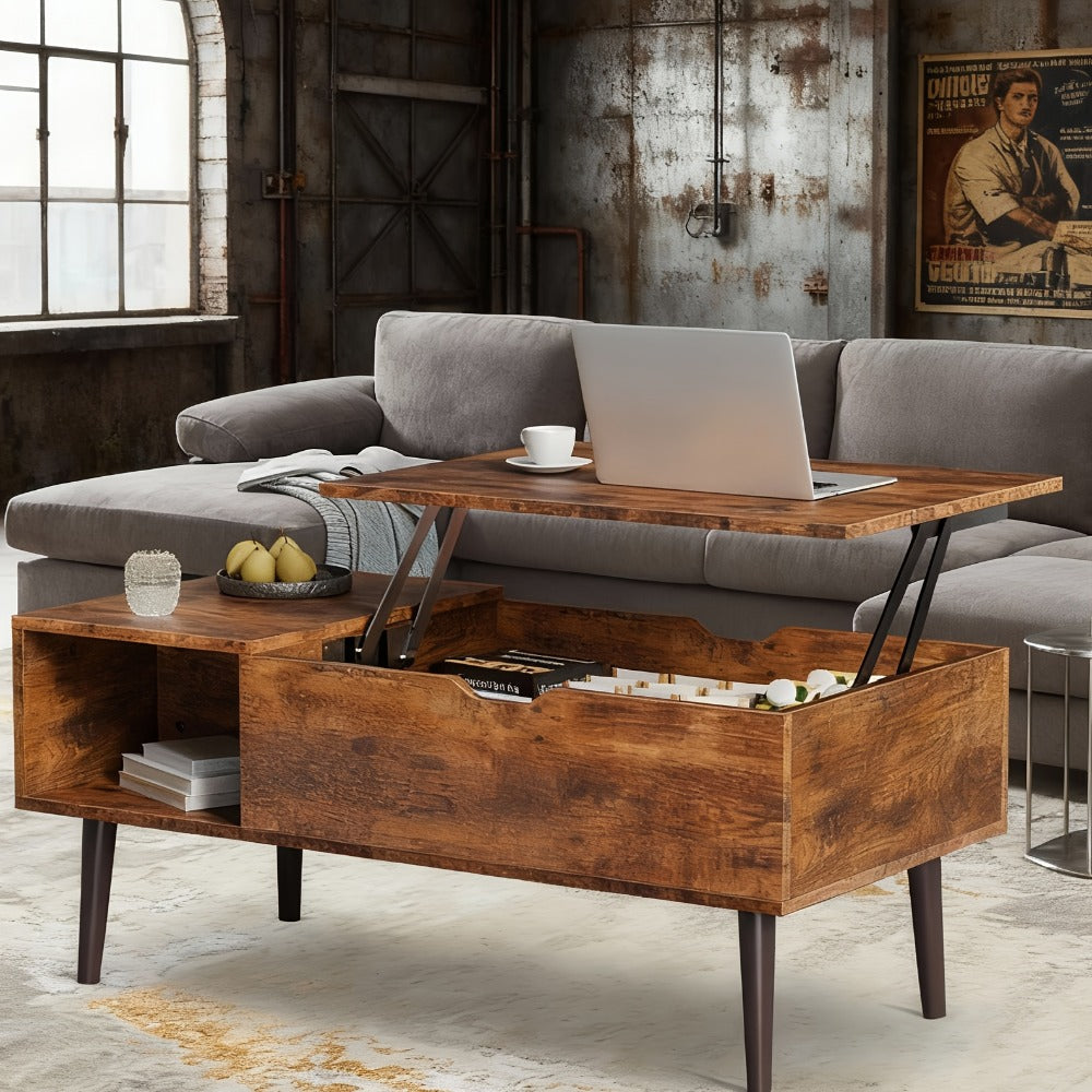 Coffee Table with Hidden Storage for Work, Display, and Everyday Use detail image - detail view 5