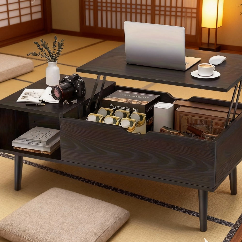 Coffee Table with Hidden Storage for Work, Display, and Everyday Use detail image - detail view 6