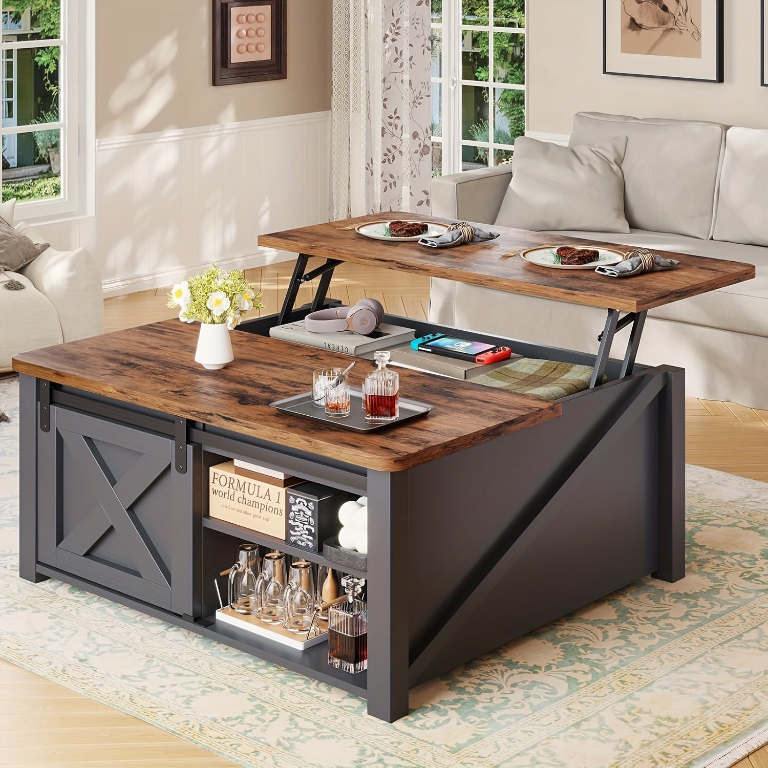Coffee Table shown in the Black option