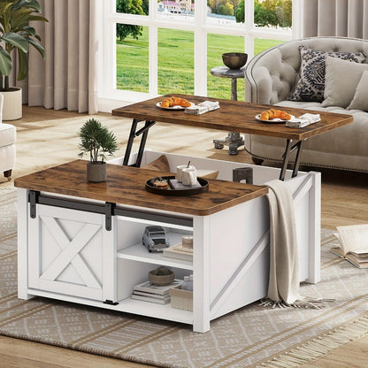 Coffee Table with Hidden Storage, Modern Accent Table for Living Room detail image - detail view 18