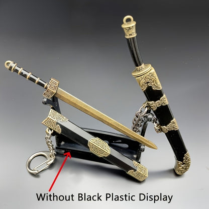 Collectible Miniature Weapons - Sword Set 7pcs Metal Alloy Ancient Anime Cosplay Pendant Collection - product detail view 4