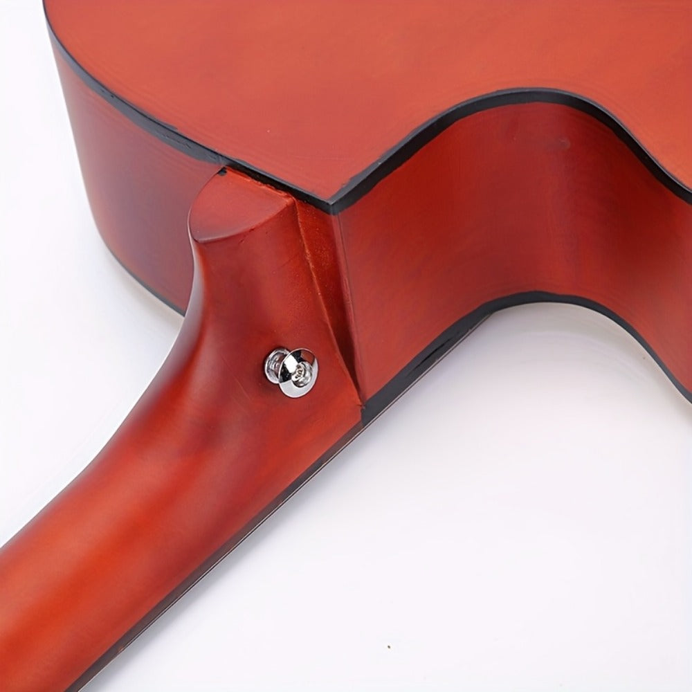 Complete 38-Inch Acoustic Guitar for New Players, Ideal for Beginners, Comes with Guitar Strings, Carrying Bag, Capo, Finger Picks, And More. Perfect As a Christmas Present detail image - detail view 7