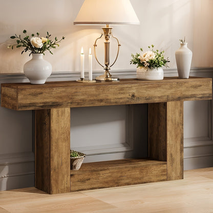 Console Table shown in the Brown option