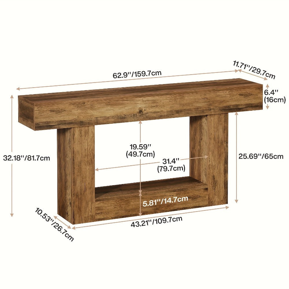 Console Table, Entryway Sofa Table for Work, Display, and Everyday Use detail image - detail view 4