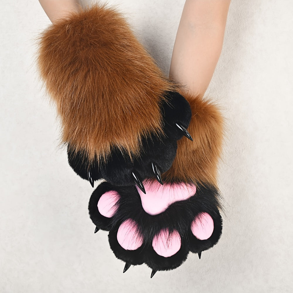 Cosplay Costume Accessories - Claw Gloves with Sound Effects Realistic Furry Cat Fox Beast Animal Paw - product detail view 9