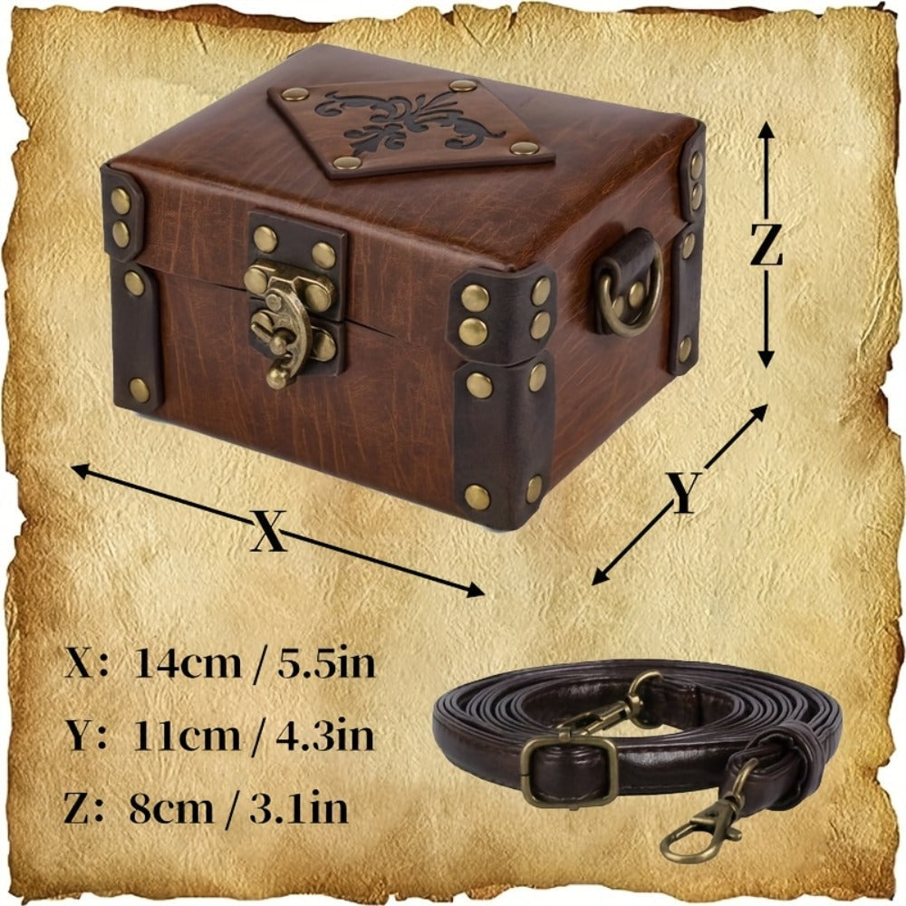 Costume Accessories - Alchemist Bag Medieval Vintage Messenger Bag with 12 Cork Potion Bottles - product detail view 6