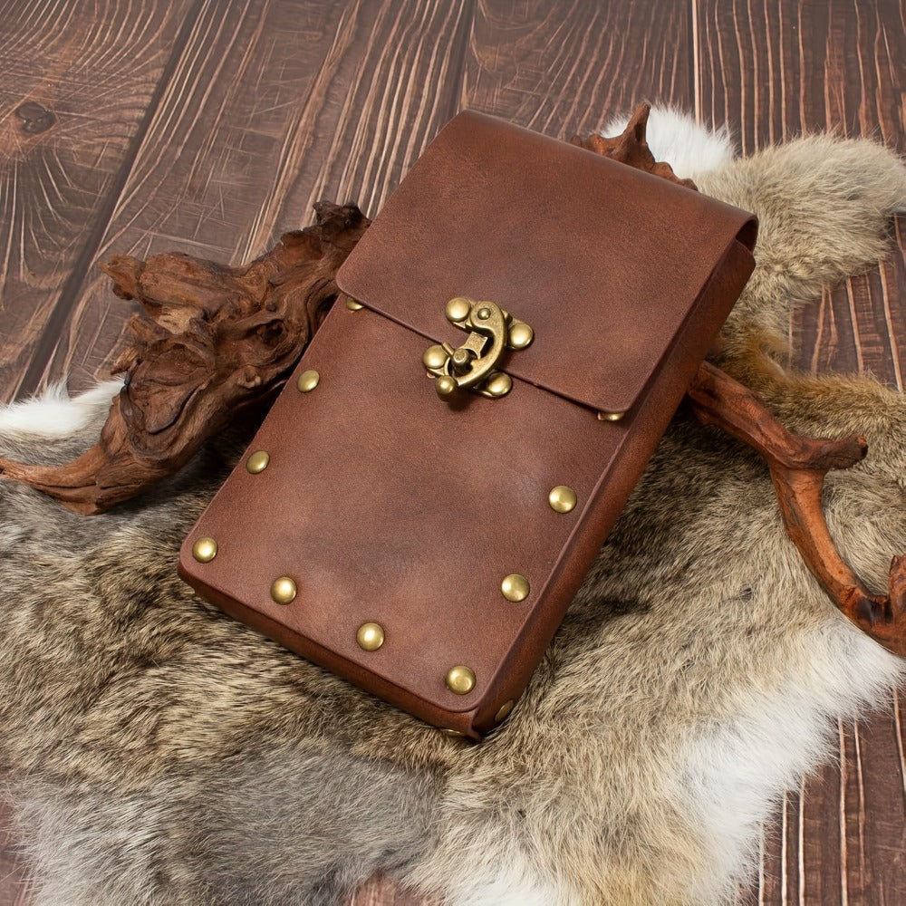 Costume Accessory Sets - Renaissance Set 5 Pieces Belt Pouch Waist Bag Potion Vials Keyring Hook - product detail view 5
