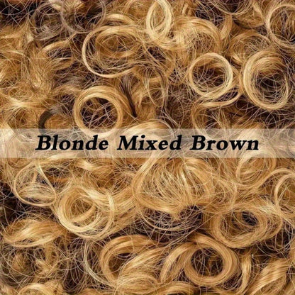 Costume Wigs & Sets - 70s Disco Wig Set for Men - 5 Piece Curly Short Afro Wig with Cap - product detail view 8