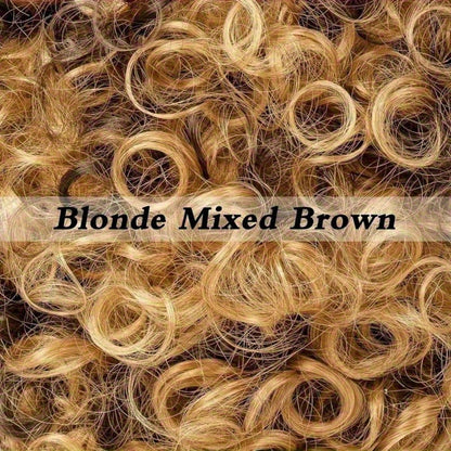 Costume Wigs & Sets - 70s Disco Wig Set for Men - 5 Piece Curly Short Afro Wig with Cap - product detail view 20