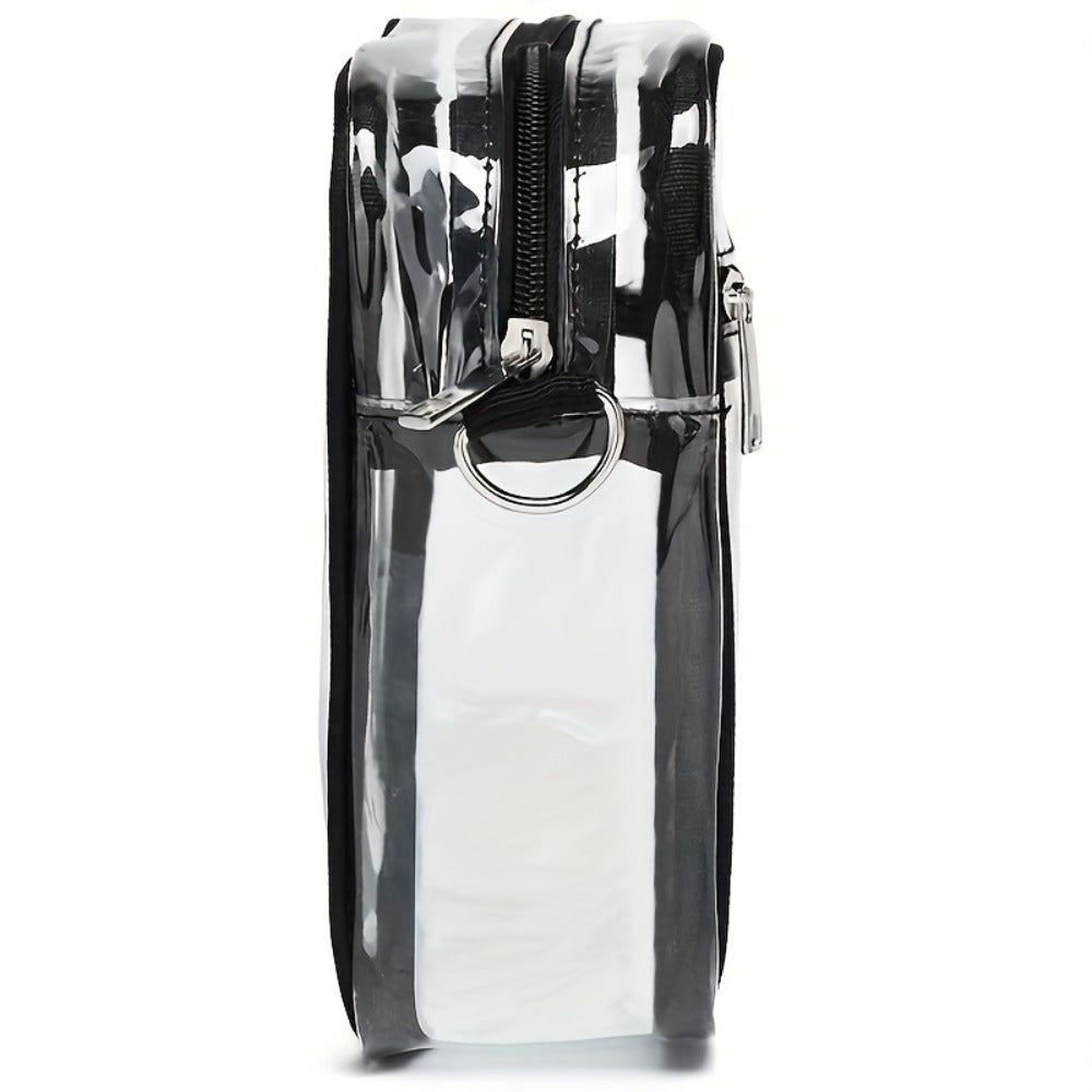 Crossbody Bag for Women – PVC, Clear, Transparent, Adjustable Strap – alternate view