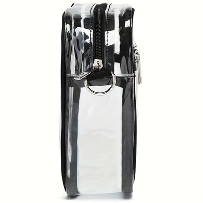 Crossbody Bag for Women – PVC, Clear, Transparent, Adjustable Strap – alternate view