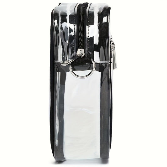 Crossbody Bag for Women – PVC, Clear, Transparent, Adjustable Strap – alternate view