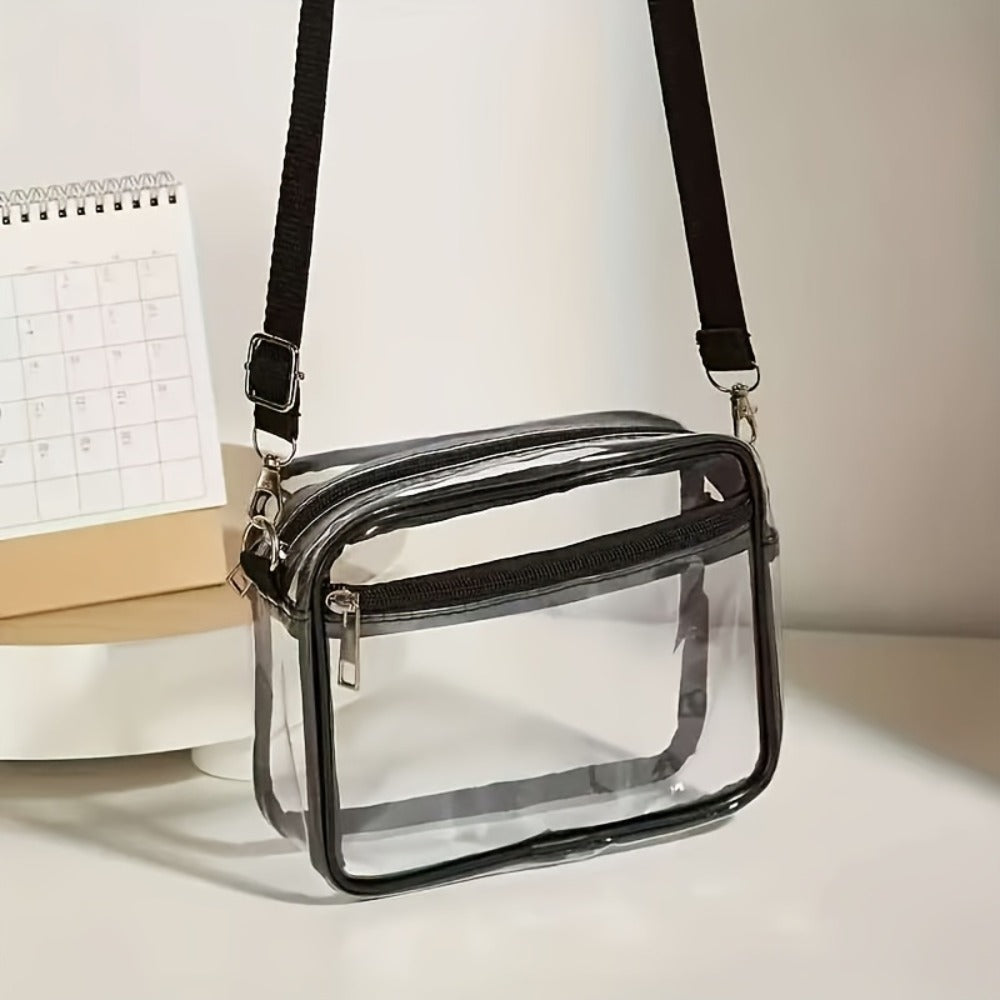 Crossbody Bag for Women – PVC, Clear, Transparent, Adjustable Strap – detail view 2