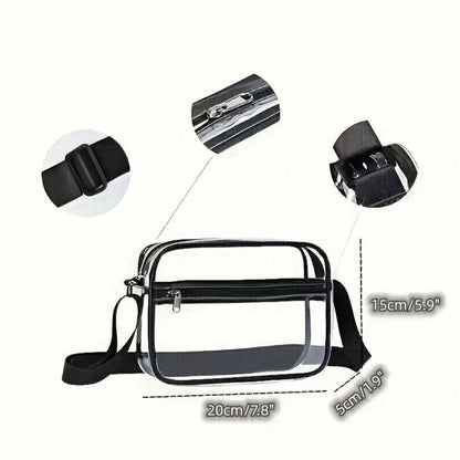 Crossbody Bag for Women – PVC, Clear, Transparent, Adjustable Strap – detail view 3