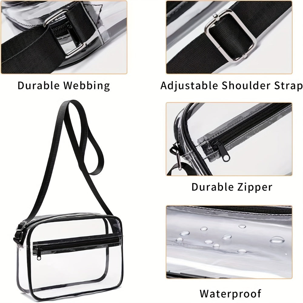Crossbody Bag for Women – PVC, Clear, Transparent, Adjustable Strap – detail view 4