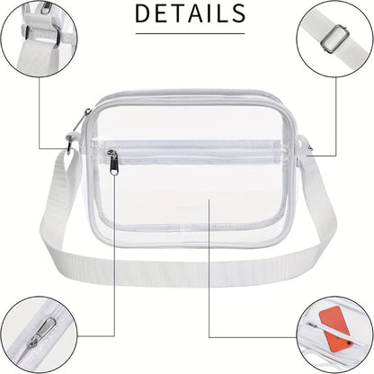 Crossbody Bag for Women – PVC, Clear, Transparent, Adjustable Strap – detail view 5