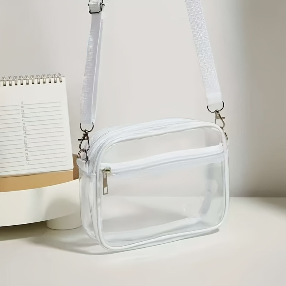 Crossbody Bag for Women – PVC, Clear, Transparent, Adjustable Strap – detail view 6