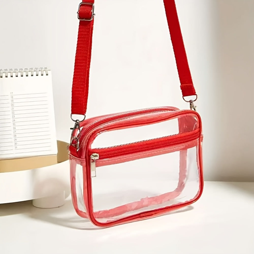 Crossbody Bag for Women – PVC, Clear, Transparent, Adjustable Strap – detail view 7