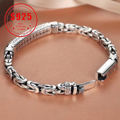 Cuff Bracelet - Sterling Silver for Women 925 Vintage Bohemian Bangle Open Adjustable - main product view