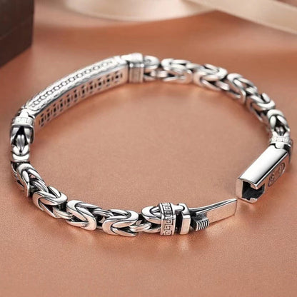 Cuff Bracelet - Sterling Silver for Women 925 Vintage Bohemian Bangle Open Adjustable - product detail view 10