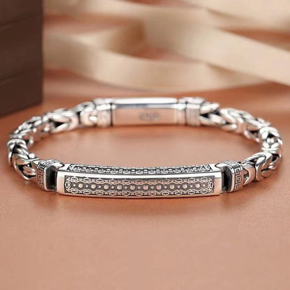 Cuff Bracelet - Sterling Silver for Women 925 Vintage Bohemian Bangle Open Adjustable - product detail view 11