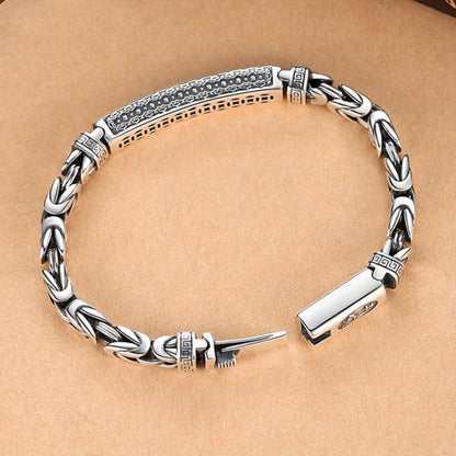 Cuff Bracelet - Sterling Silver for Women 925 Vintage Bohemian Bangle Open Adjustable - product detail view 13
