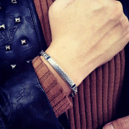 Cuff Bracelet - Sterling Silver for Women 925 Vintage Bohemian Bangle Open Adjustable - product detail view 14