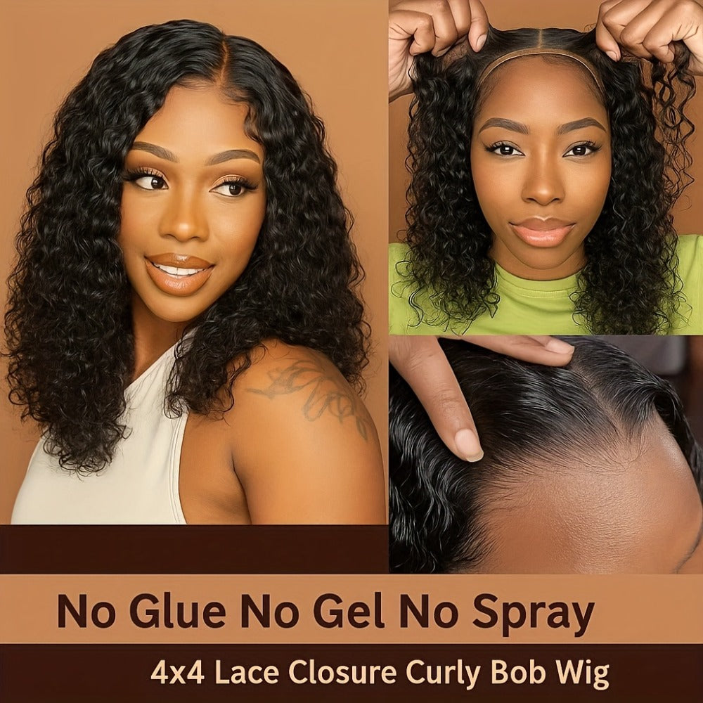 Curly Wig - Deep Wave Glueless for Women - 24" Afro Hair | Pre-Plucked Hairline | Full - product detail view 7