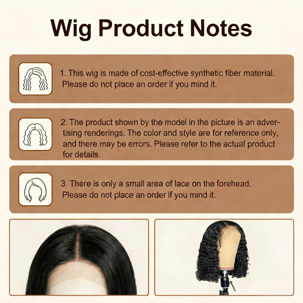 Curly Wig - Deep Wave Glueless for Women - 24" Afro Hair | Pre-Plucked Hairline | Full - product detail view 10